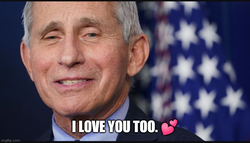 Fauchi pickup | I LOVE YOU TOO. ? | image tagged in fauchi pickup | made w/ Imgflip meme maker