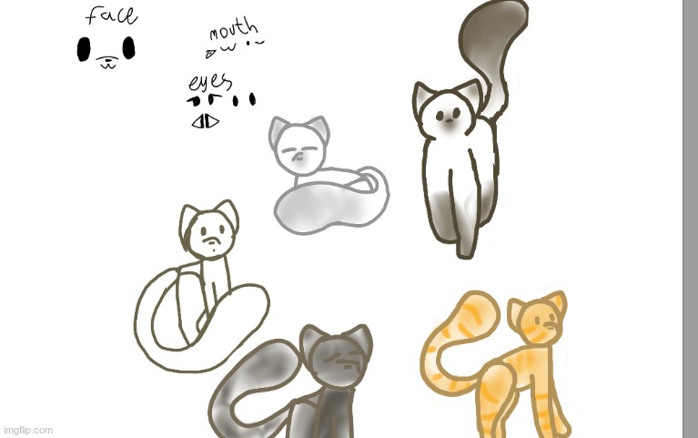 trying a new style for drawing cats :D | image tagged in cats,cute,drawing | made w/ Imgflip meme maker