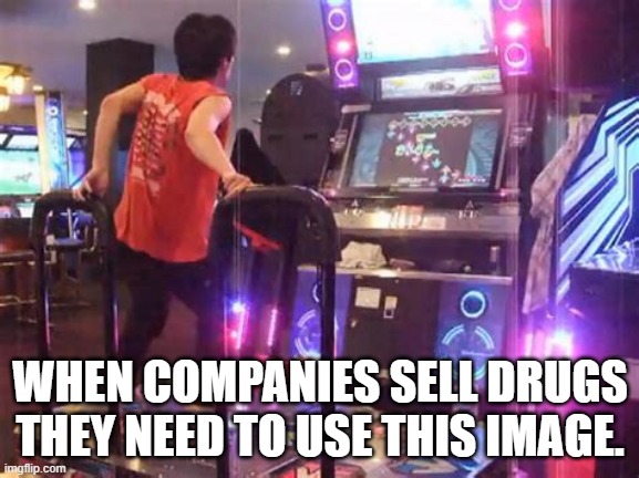 Drug commercial image be like | WHEN COMPANIES SELL DRUGS THEY NEED TO USE THIS IMAGE. | image tagged in dance dance | made w/ Imgflip meme maker