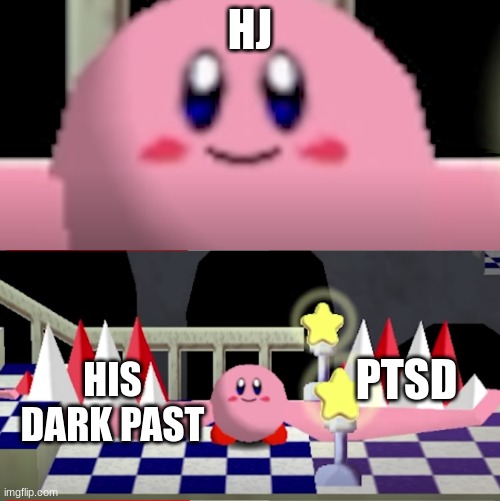 HJ is utterly traumatized | HJ; HIS DARK PAST; PTSD | image tagged in oc memes | made w/ Imgflip meme maker