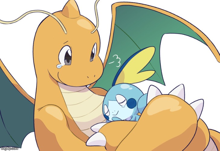 gn | image tagged in dragonite,sobble | made w/ Imgflip meme maker