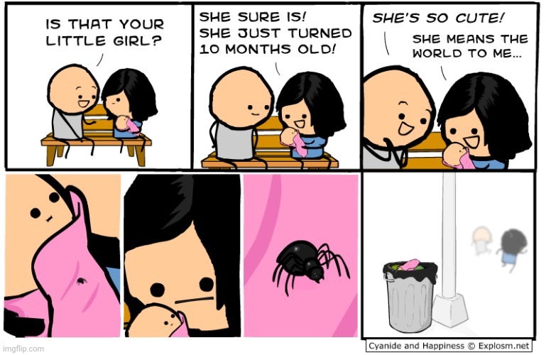 Spider | image tagged in cyanide and happiness,spiders,spider,comics,comics/cartoons,comic | made w/ Imgflip meme maker