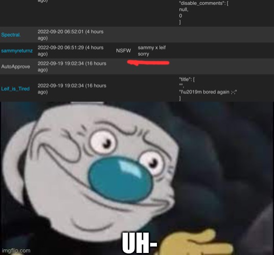 Wha- (I’m having some anxiety and I’m pretty uncomfortable right now-) | UH- | made w/ Imgflip meme maker