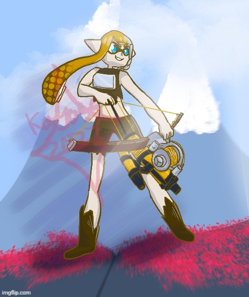 Pacifica, She is as powerful as Calamity Inkmatas and has a bonus against Mechanical enemies (not my art) | made w/ Imgflip meme maker