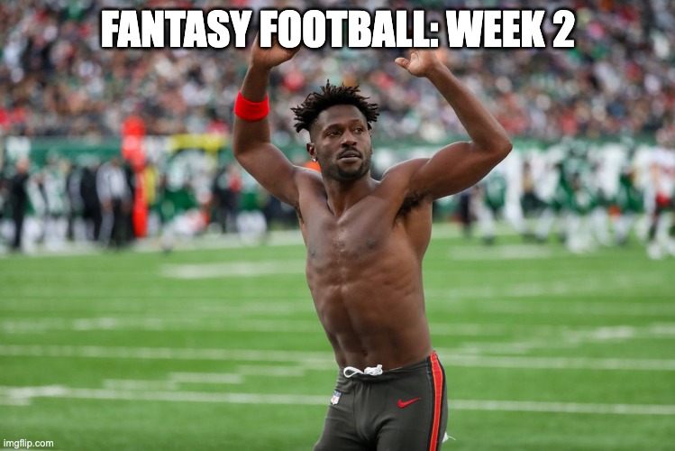 Week 2 Quitter | FANTASY FOOTBALL: WEEK 2 | image tagged in antonio | made w/ Imgflip meme maker