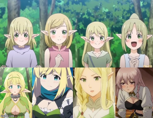 Aerin, Aloysia, Arwen, and Cathylne glow up | made w/ Imgflip meme maker