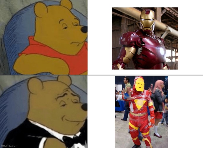 Idk why these people try but it does make good meme | image tagged in memes,tuxedo winnie the pooh | made w/ Imgflip meme maker