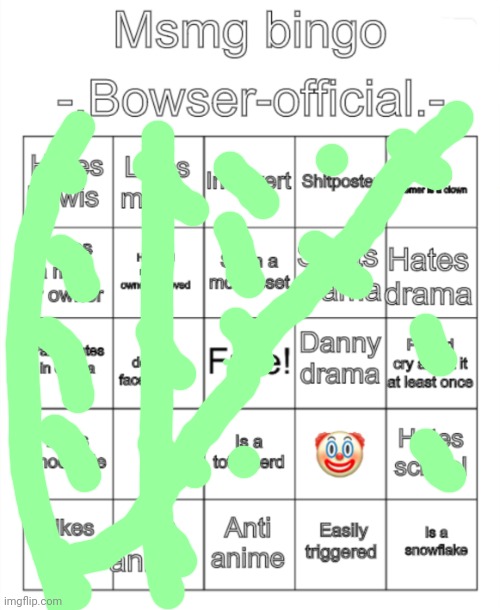 Msmg bingo. -.Bowser-official.- version | image tagged in msmg bingo - bowser-official - version | made w/ Imgflip meme maker