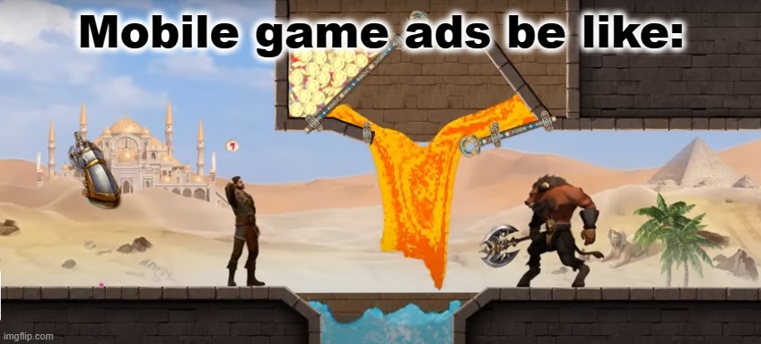 Here we go again! | Mobile game ads be like: | image tagged in evony,pull the pin,pin,pull,mobile games,youtube ads | made w/ Imgflip meme maker
