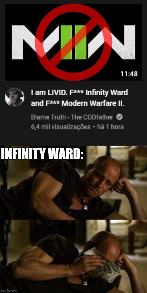 Oh, boo hoo! Let me press F on the world's smallest keyboard | INFINITY WARD: | image tagged in memes,youtube,call of duty | made w/ Imgflip meme maker