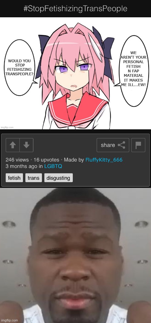 Trans ppl are ugly af what do you mean | image tagged in don't care didn't ask plus you're | made w/ Imgflip meme maker