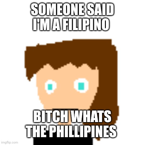 dumbass | SOMEONE SAID I'M A FILIPINO; BITCH WHATS THE PHILLIPINES | image tagged in dumbass | made w/ Imgflip meme maker