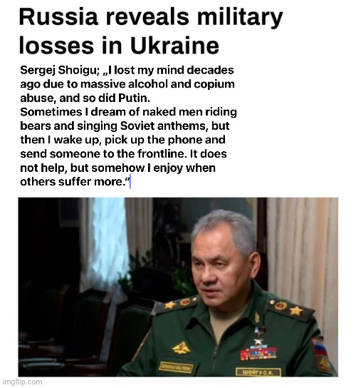 Russian losses | made w/ Imgflip meme maker