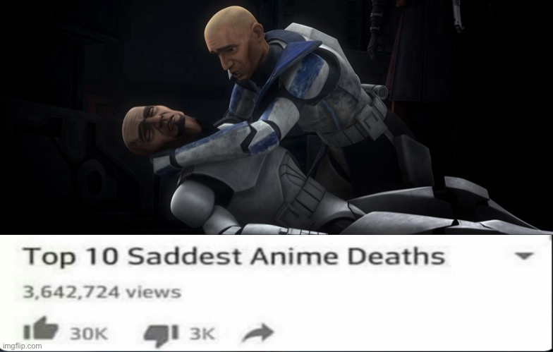 They’re finally over... | image tagged in star wars the clone wars,fives,sad,crying | made w/ Imgflip meme maker