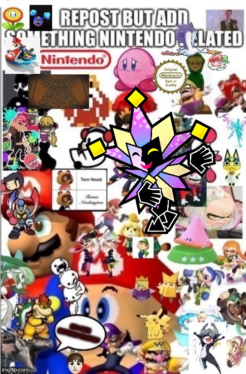 I added dimentio because he deserves recognition | made w/ Imgflip meme maker