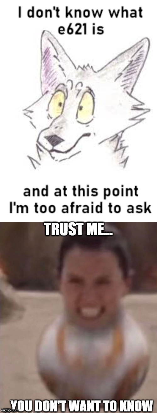 only brave ones visit... that website | TRUST ME... ...YOU DON'T WANT TO KNOW | image tagged in furry memes,furry,furries,the furry fandom | made w/ Imgflip meme maker