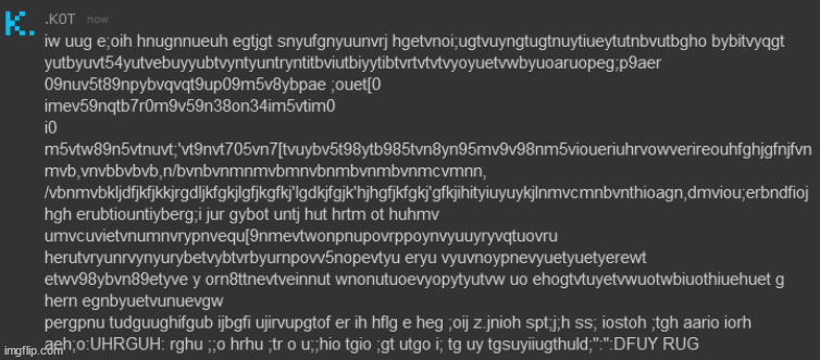 I just put random letters and it spelt out rug at the end- | made w/ Imgflip meme maker
