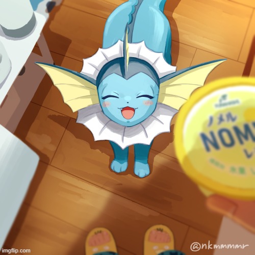 it wants some (gn) | image tagged in vaporeon | made w/ Imgflip meme maker