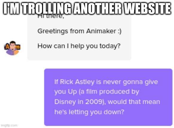 I'M TROLLING ANOTHER WEBSITE | made w/ Imgflip meme maker