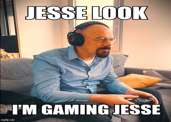 Walter Gaming | image tagged in walter gaming | made w/ Imgflip meme maker