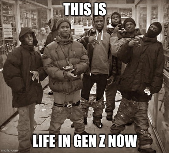 yep | THIS IS; LIFE IN GEN Z NOW | image tagged in all my homies hate | made w/ Imgflip meme maker