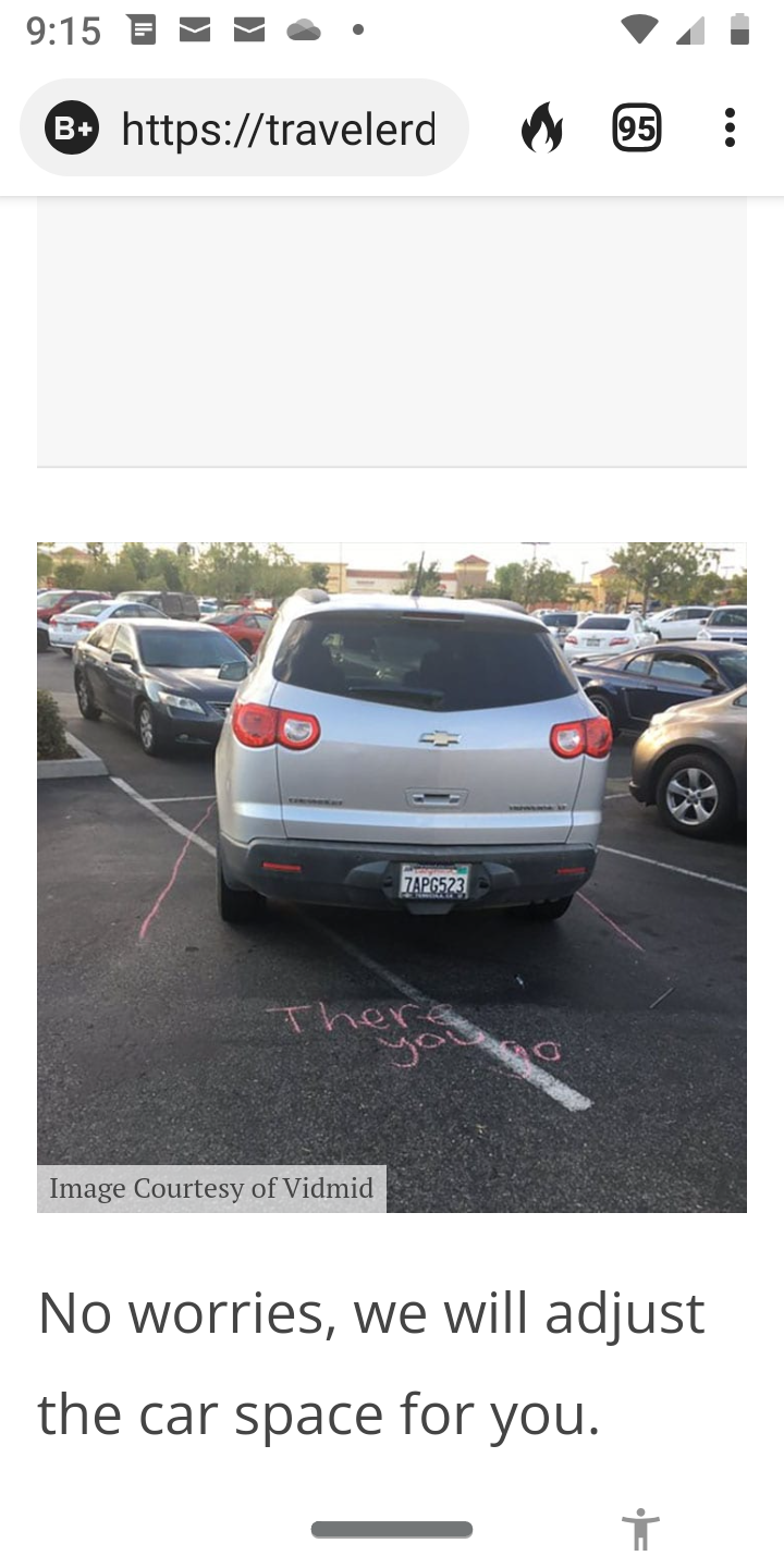 Car parked wrong Blank Meme Template