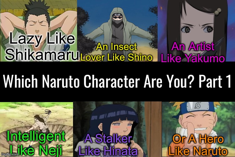 Which of the Naruto Characters Are You?