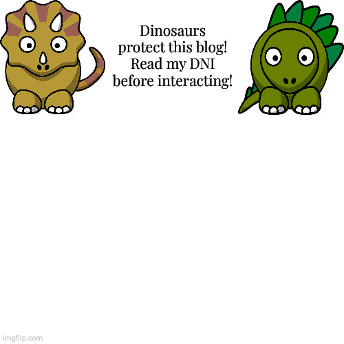DNI banner ver 2 | Dinosaurs protect this blog!
Read my DNI before interacting! | image tagged in memes,blank transparent square | made w/ Imgflip meme maker