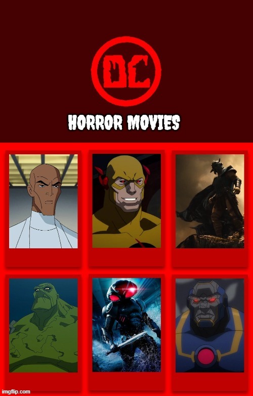 DC Comics Superhero Horror Movies Villains Blank Meme Template