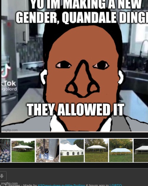 THEY ALLOWED IT | made w/ Imgflip meme maker