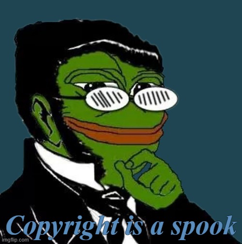 Copyright is a spook | image tagged in rmk | made w/ Imgflip meme maker