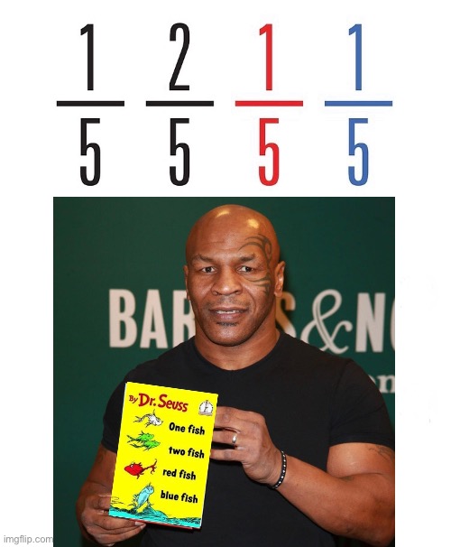Mike Tyson Dr. Suess | image tagged in mike tyson,fish | made w/ Imgflip meme maker