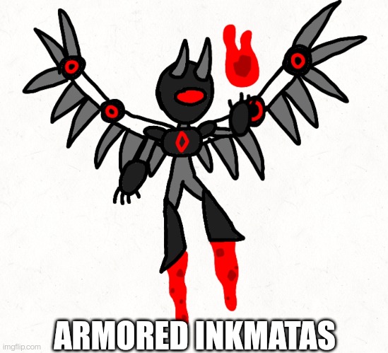 No that is not a new crystal in the chest. That is the outline of where it should be (I'll explain more in the comments) | ARMORED INKMATAS | made w/ Imgflip meme maker