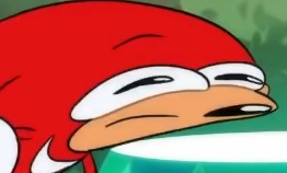 High Quality knuckles confused Blank Meme Template
