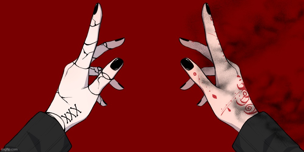 sarah's hands without the gloves | made w/ Imgflip meme maker