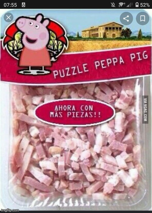 Peppa pig jigsaw. Also for some reason I could not download the image so it's a screenshot | image tagged in cursed image,products,peppa pig | made w/ Imgflip meme maker