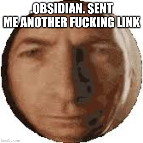 Ball goodman | .OBSIDIAN. SENT ME ANOTHER FUCKING LINK | image tagged in ball goodman | made w/ Imgflip meme maker