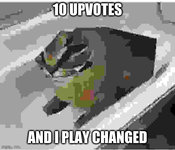 15 upvotes and i post a recording of it on youtube | 10 UPVOTES; AND I PLAY CHANGED | image tagged in low quality floppa | made w/ Imgflip meme maker
