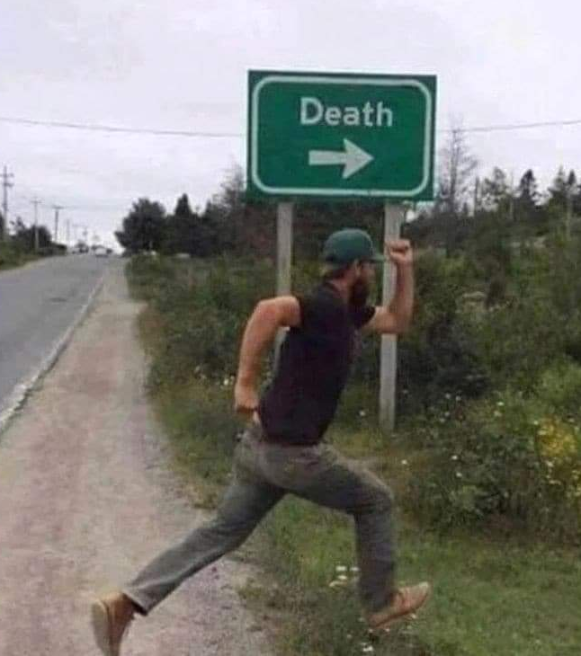 towards death Blank Meme Template