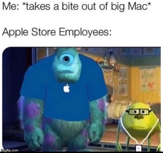 iMployees | image tagged in apple employees,w,memenade | made w/ Imgflip meme maker