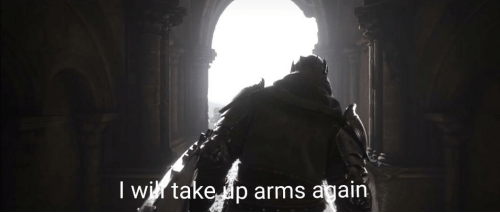 I will take up arms again Blank Meme Template