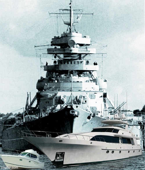 Boat/Ship Comparison | image tagged in battleship,boat,comparison | made w/ Imgflip meme maker