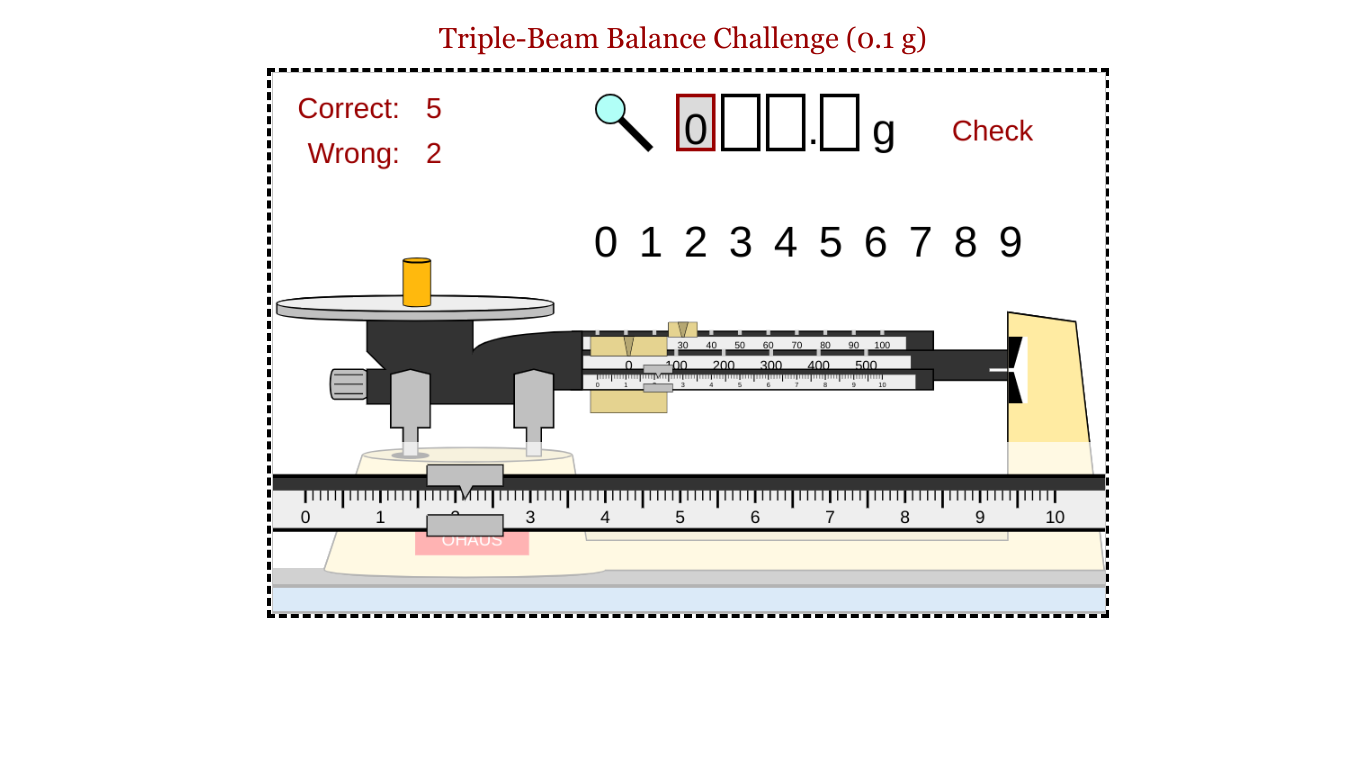 triple beam balance blank diagram