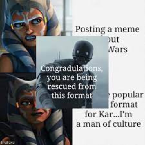 image tagged in ahsoka,we did it patrick we saved the city | made w/ Imgflip meme maker
