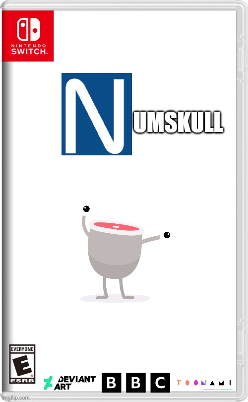 Numskull (1898) | UMSKULL | image tagged in nintendo switch | made w/ Imgflip meme maker