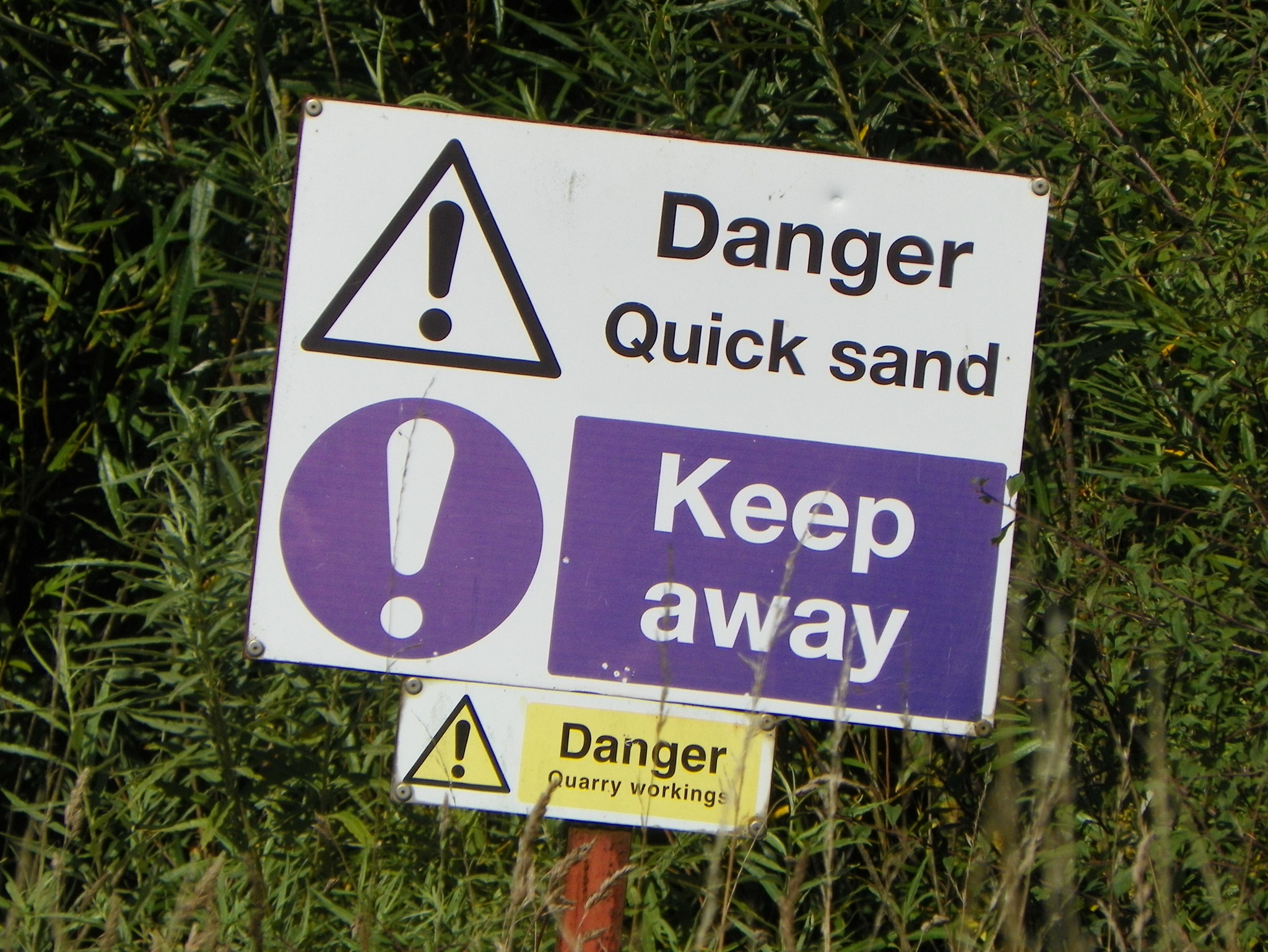Quick Sand Danger Blank Meme Template
