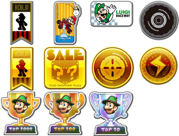 High Quality Random Mario Kart Tour Badges Blank Meme Template