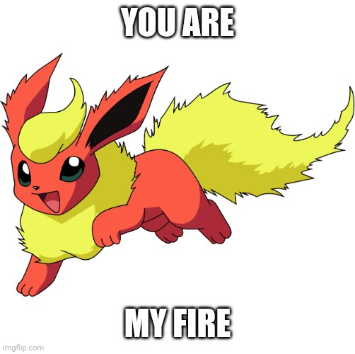 Keep it going or don't the choice is yours | YOU ARE; MY FIRE | image tagged in flareon | made w/ Imgflip meme maker