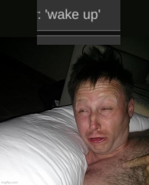 Limmy waking up | image tagged in limmy waking up | made w/ Imgflip meme maker