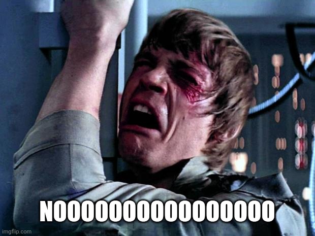 Luke Skywalker No Era Penal | NOOOOOOOOOOOOOOOO | image tagged in luke skywalker no era penal | made w/ Imgflip meme maker